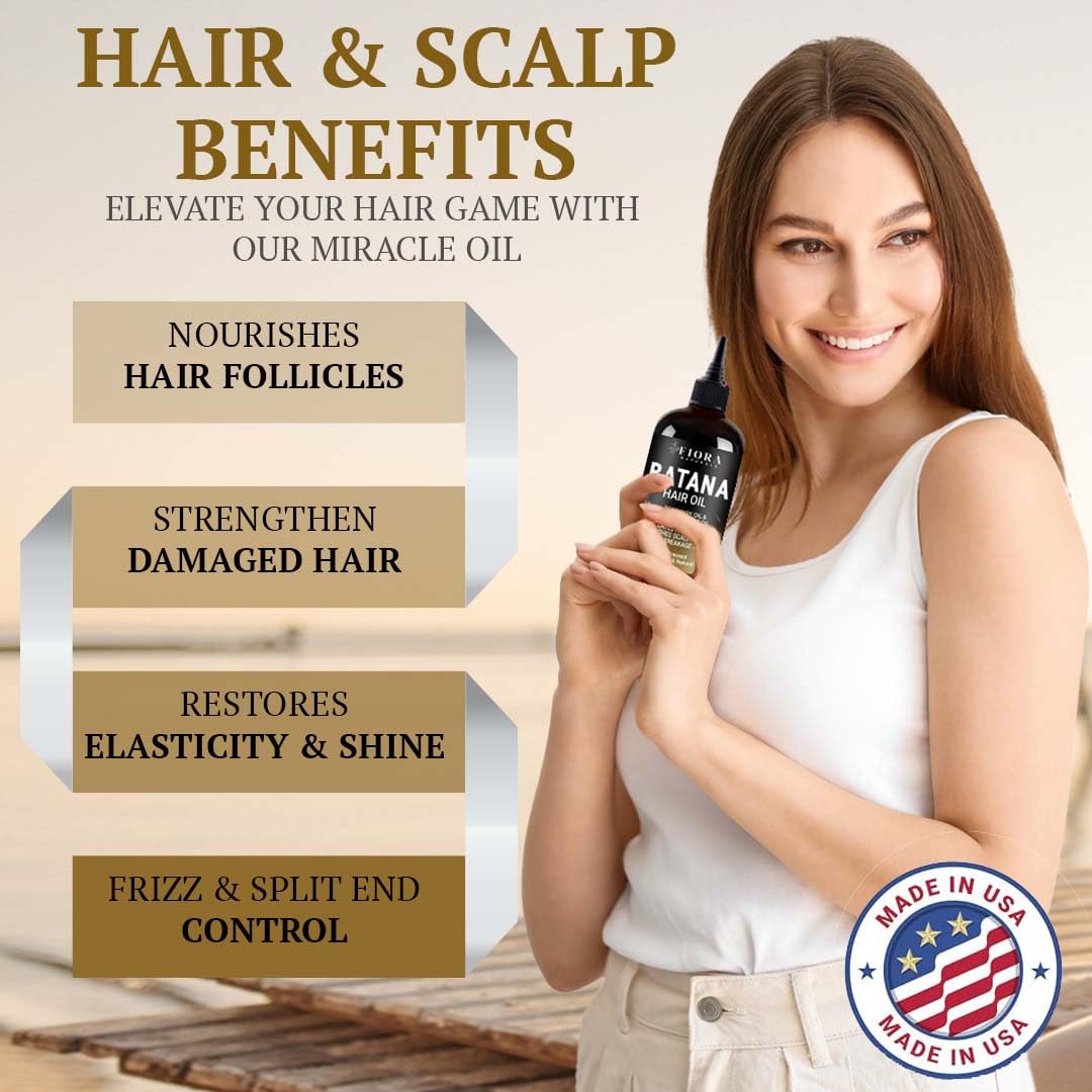 Botana Oil For Hair Growth – 100% Pure Batana Oil, Organic, Dr Sebi Inspired, 4.23 Oz, Damage Control & Strengthening
