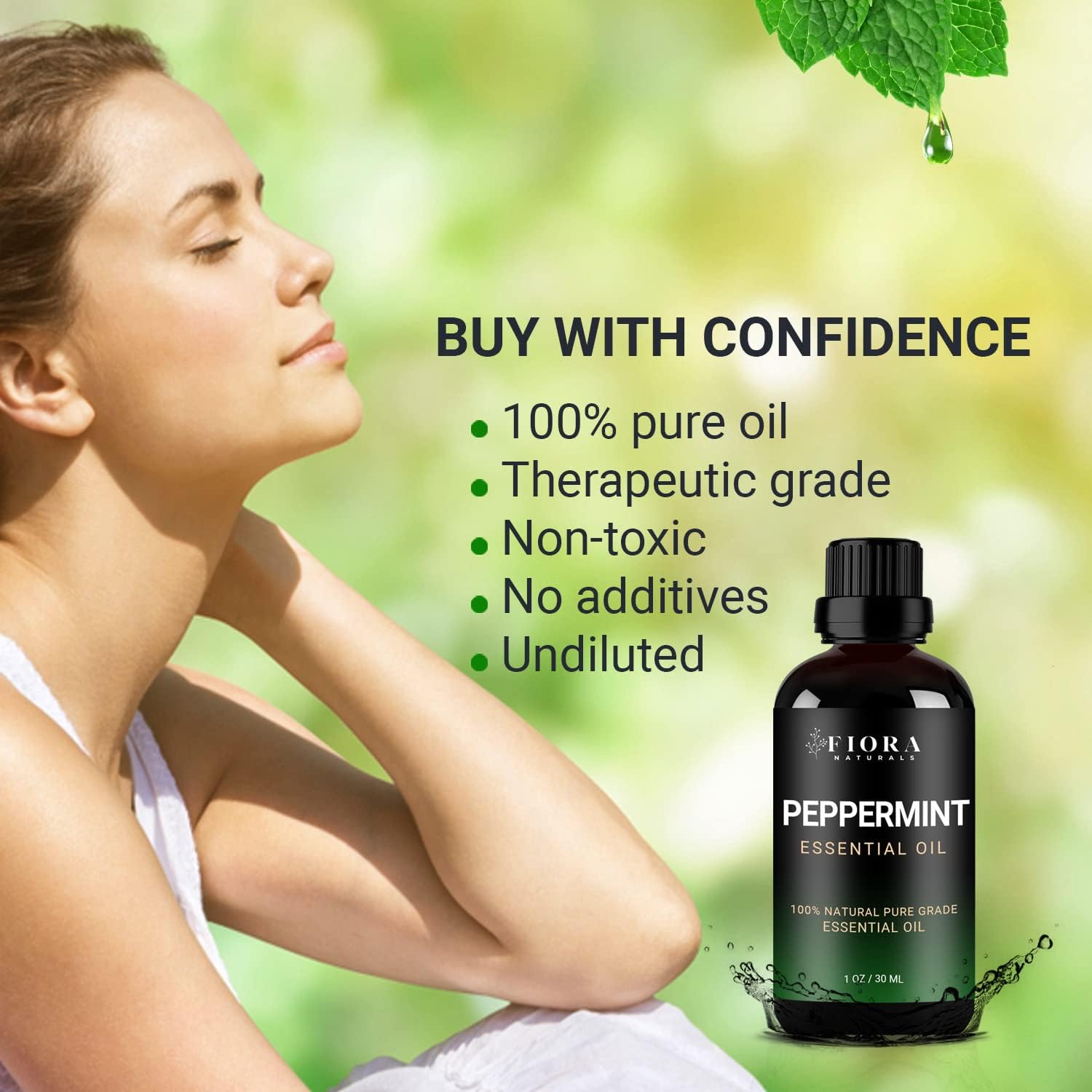 Peppermint Essential Oil - Skin, Hair, Scalp, Diffuser, Aromatherapy 