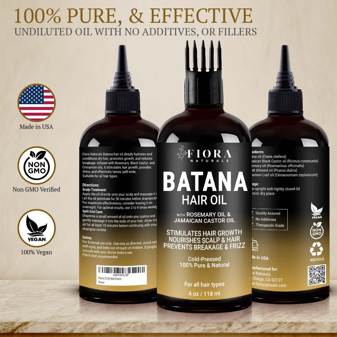 Batana Oil For Hair Growth - Dr Sebi Organic Hair Growth Oil For