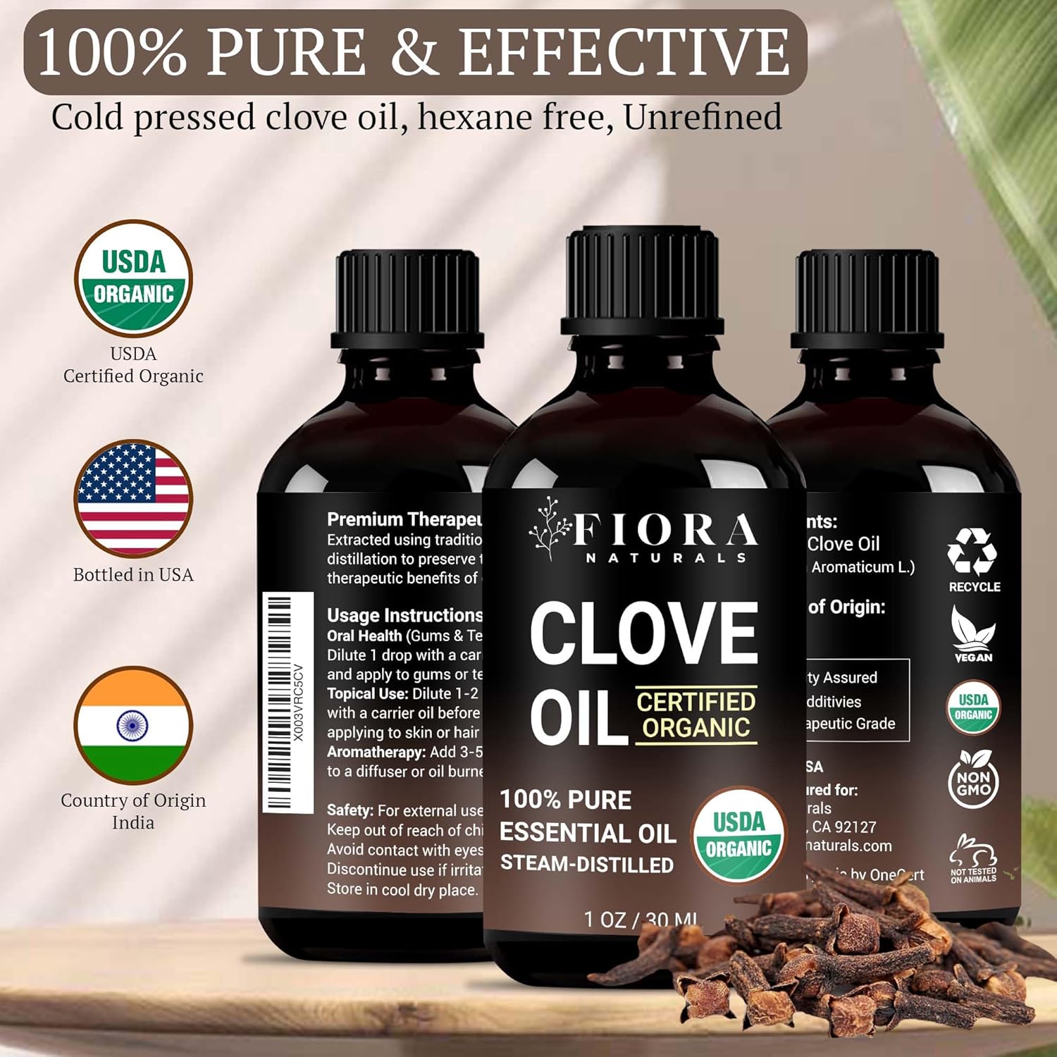 clove oil herbicide Organic Clove Essential Oil – Fiora Naturals