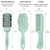 Hair Brush Set For Women - Green