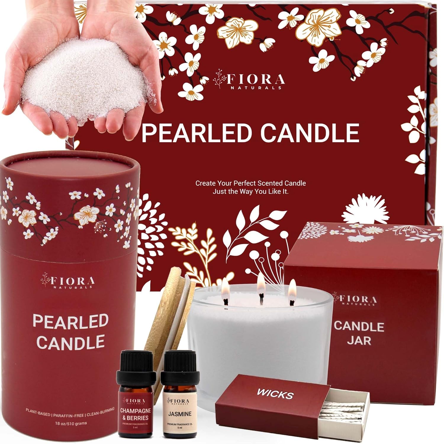 min様 Pearled Candle Sand Gift Set – Fiora Naturals